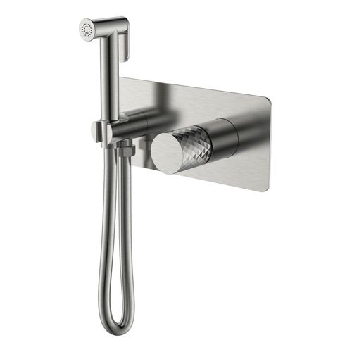 Встраиваемый гигиенический душ BOHEME Stick Diamond 127-NB Nikel Brush