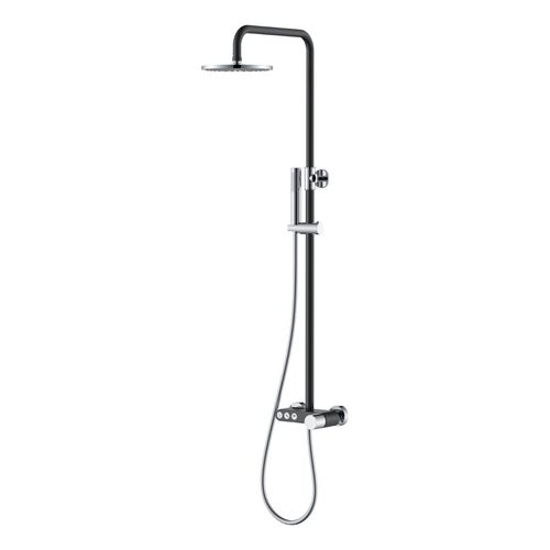 Душевая система BOHEME Stick Diamond 128-BCR Black Chrom