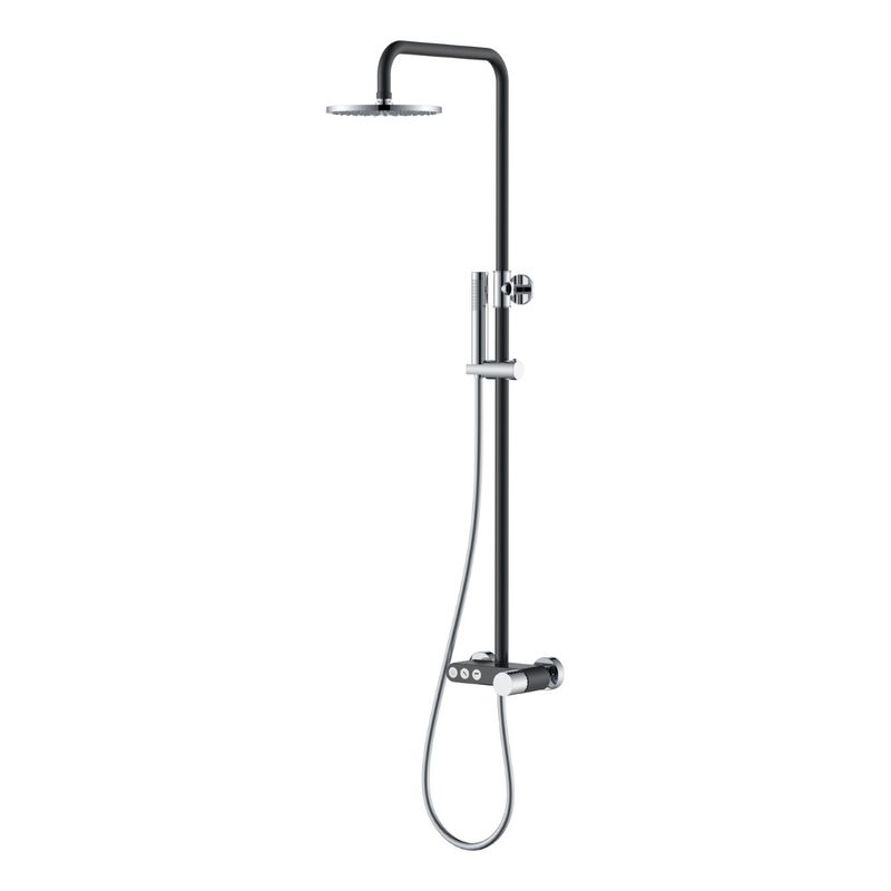 Душевая система BOHEME Stick Diamond 128-BCR Black Chrom