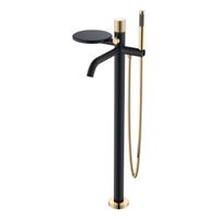 Смеситель для ванны BOHEME Stick 129-BG.2 Diamond Black Gold — 1