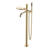Смеситель для ванны BOHEME Stick 129-GG Diamond Gold — 1