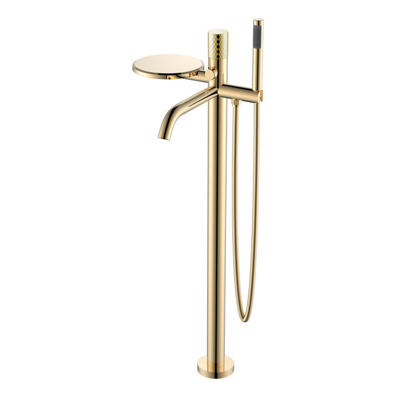 Смеситель для ванны BOHEME Stick 129-GG Diamond Gold