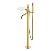 Смеситель для ванны BOHEME Stick 129-MG Diamond Mat Gold — 1