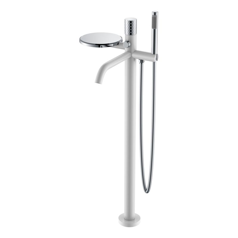 Смеситель для ванны BOHEME Stick 129-WCR Diamond White Chrom