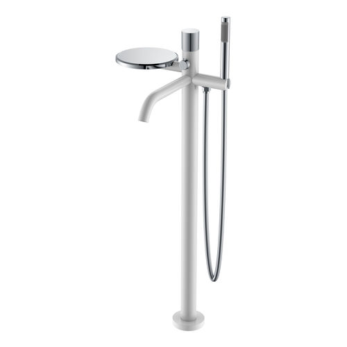 Смеситель для ванны BOHEME Stick 129-WCR.2 Diamond White Chrom