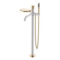 Смеситель для ванны BOHEME Stick 129-WG.2 Diamond White Gold — 1