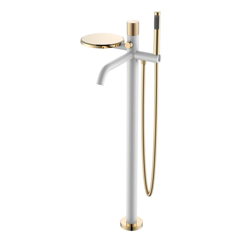 Смеситель для ванны BOHEME Stick 129-WG.2 Diamond White Gold