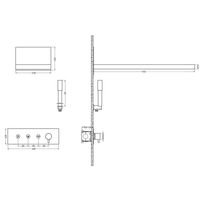 Душевая система скрытого монтажа BOHEME Fusion 130-G золото — 3