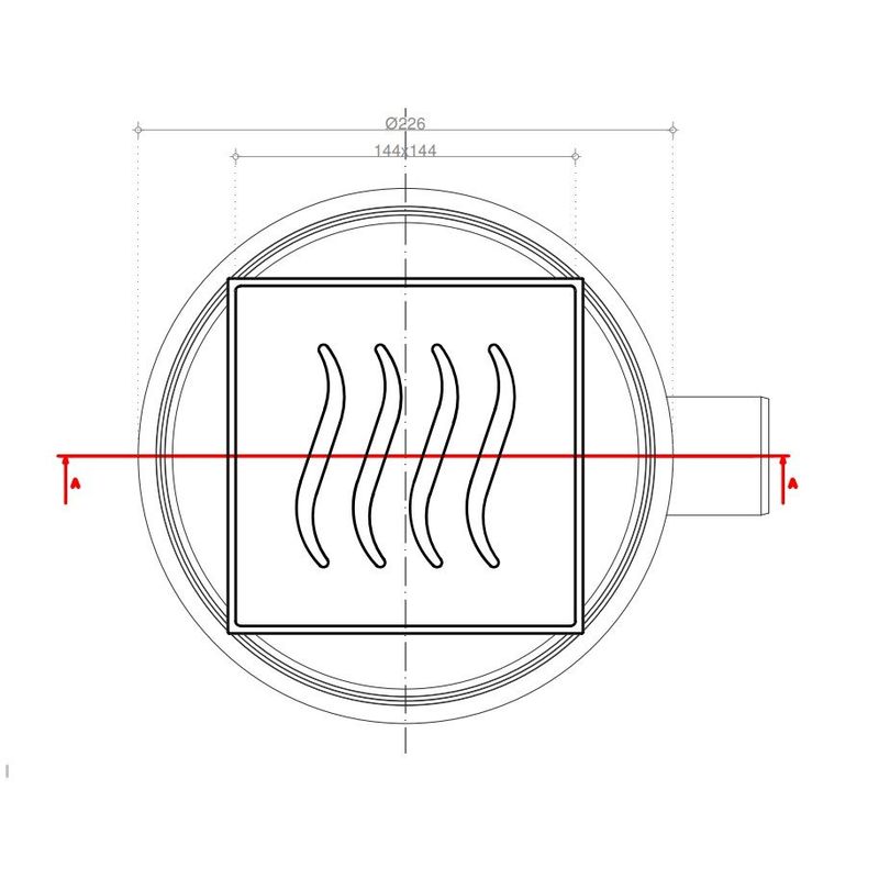 Душевой трап Pestan Confluo Standard Tide 1 13000001 15×15
