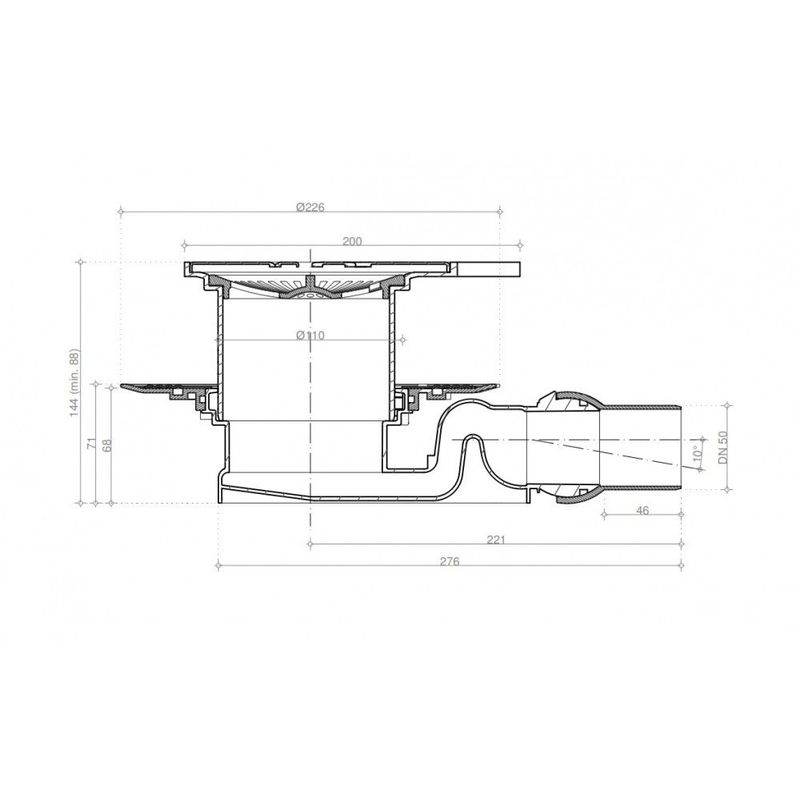 Душевой трап Pestan Confluo Standard Angle 2 13000014 20×20