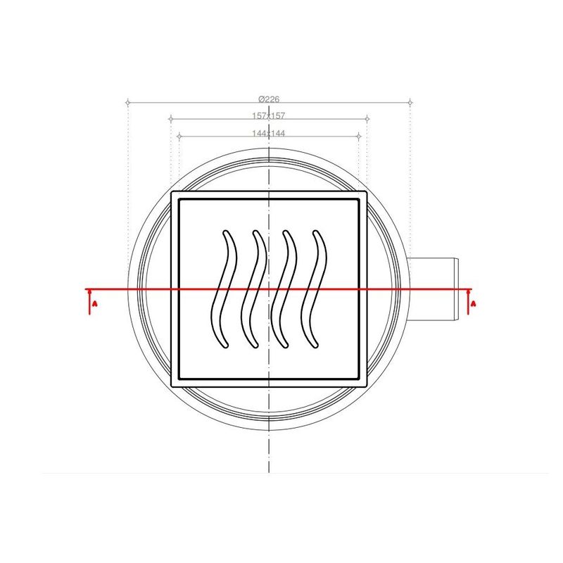 Душевой трап Pestan Confluo Standard Tide 1 Mask 13000070 15×15