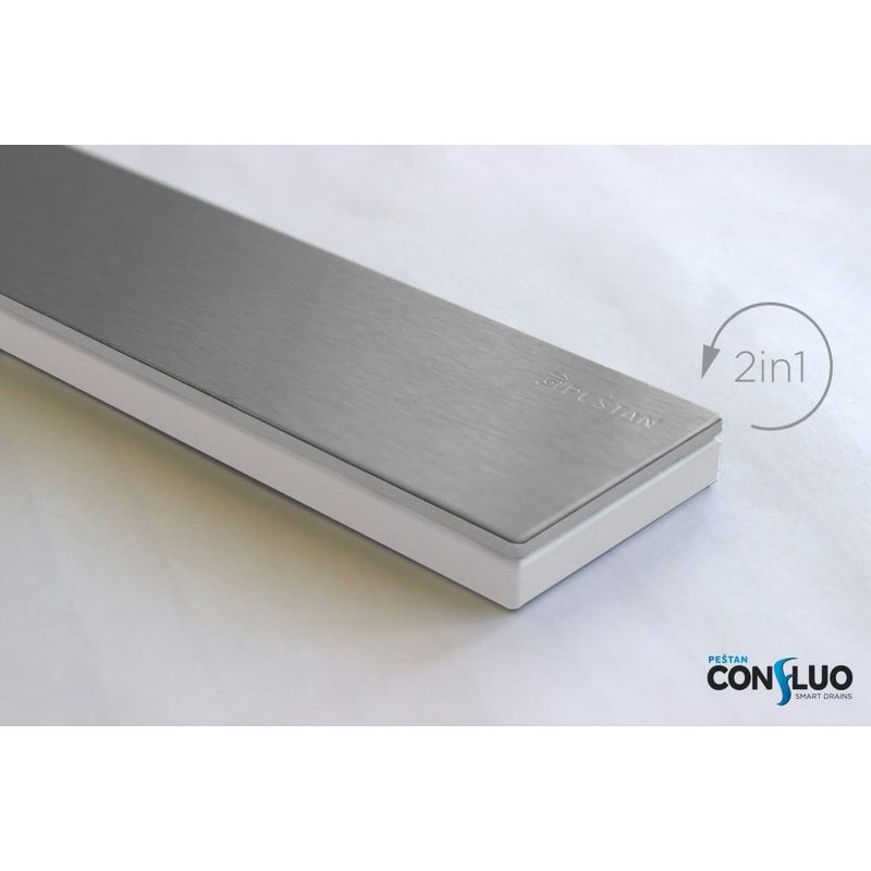 Душевой лоток Pestan Confluo Premium White Glass Line 650 13000283 (Вставка-перевёртыш)