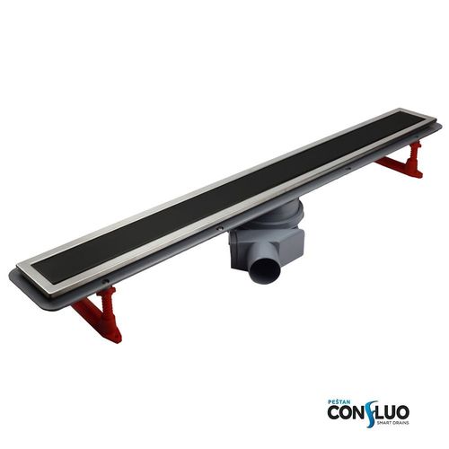 Душевой лоток Pestan Confluo Premium Black Glass Line 650 13000293 (Вставка-перевёртыш)