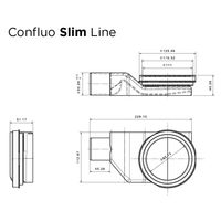 Душевой лоток Pestan Confluo Slim Line 650 13100027 щелевой — 7