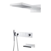 Душевая система скрытого монтажа BOHEME Zodiac 132-2-CR трехпозиционная Chrome с изливом — 1