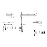 Душевая система скрытого монтажа BOHEME Zodiac 132-2-MG трехпозиционная Matt Gold с изливом — 5
