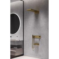 Душевая система скрытого монтажа BOHEME Zodiac 132-2-MG трехпозиционная Matt Gold с изливом — 3