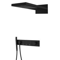 Душевая система скрытого монтажа BOHEME Zodiac 132-B трехпозиционная Black — 1