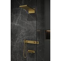 Душевая система скрытого монтажа BOHEME Zodiac 133-2-MG трехпозиционная Matt Gold с термостатом и изливом — 4