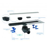 Душевой лоток Pestan Confluo Frameless Line 750 13701232 линейный 2в1 — 4