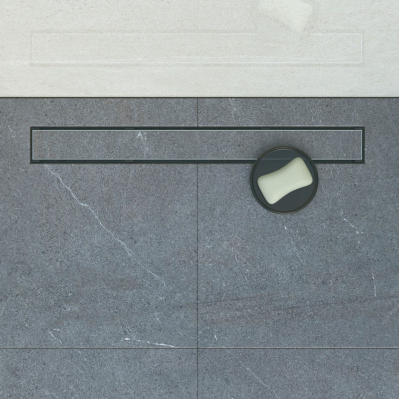 Душевой лоток Pestan Confluo Frameless Line 750 13701321 matte black линейный 2в1