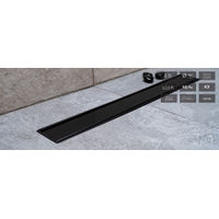 Душевой лоток Pestan Confluo Primo Compact Line 550 matte black 13702523 линейный 2в1 — 2