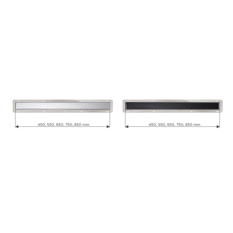 Душевой лоток Pestan Confluo Primo Compact Line 850 matte black 13702526 линейный 2в1