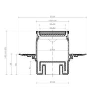 Душевой трап Pestan Confluo Standart Vertical Plate 13702567 10×10 2 IN 1 — 7