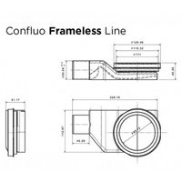 Душевой лоток Pestan Confluo Frameless Line 13704134 линейный 2в1 750 Black matte — 11