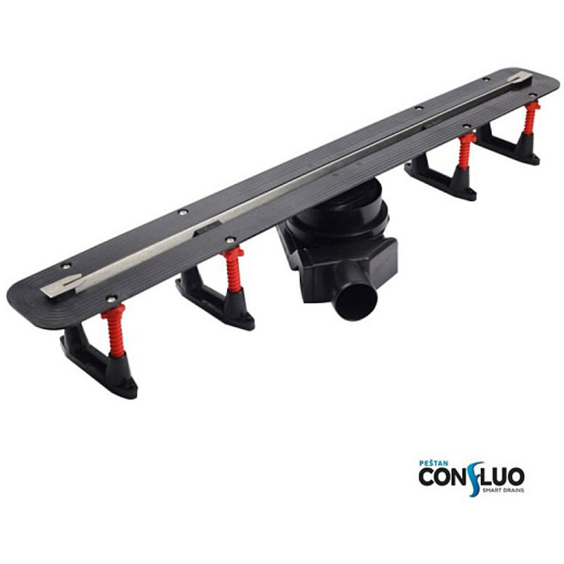 Душевой лоток Pestan Confluo Slim Line 13704160 щелевой 550 Black matte