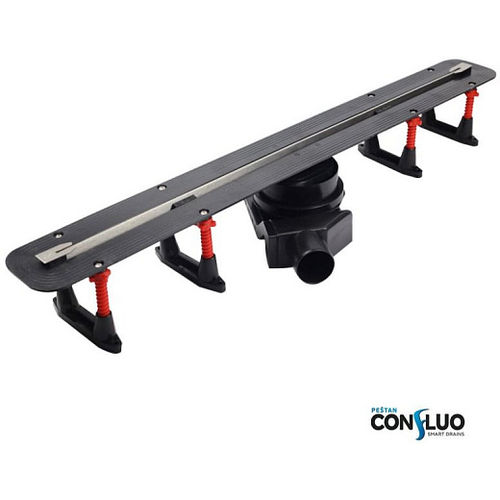 Душевой лоток Pestan Confluo Slim Line 13704161 щелевой 650 Black matte
