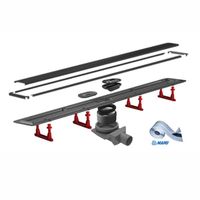 Душевой лоток Pestan Confluo Primo Compact Line 13704190 линейный 2в1 450 Black matte — 1