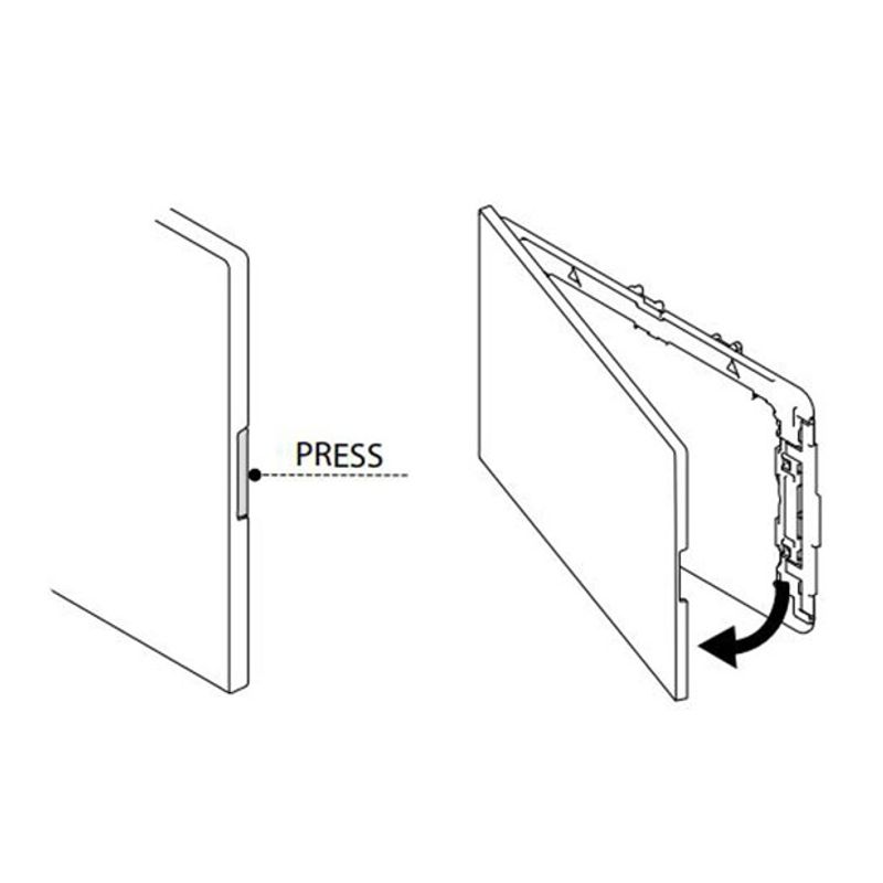 Кнопка смыва OLI Narrow 148302 хром матовый OliPure / Fresh