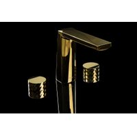 Смеситель для раковины BOHEME Venturo 150-MG-DIAMOND на 3отв. ручка DIAMOND Matt Gold — 2