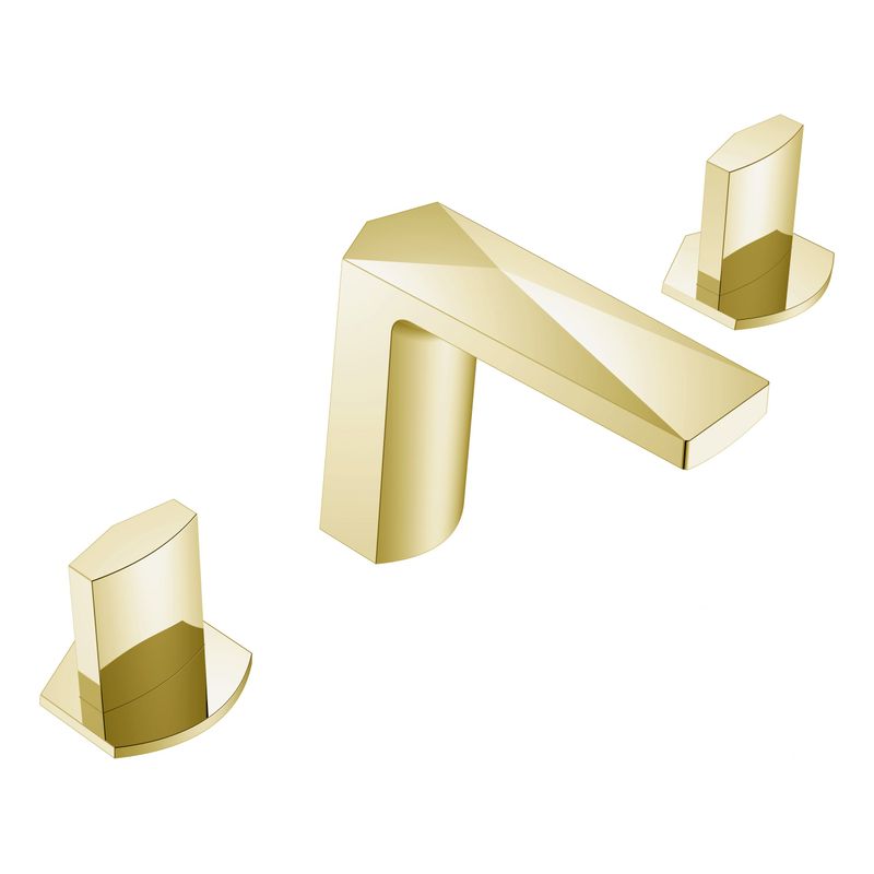 Смеситель для раковины BOHEME Venturo 150-MG-ICE на 3отв. ручка ICE Matt Gold