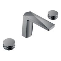 Смеситель для раковины BOHEME Venturo 150-SGM-DIAMOND на 3отв. ручка DIAMOND Shine Gun Metall — 1