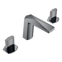 Смеситель для раковины BOHEME Venturo 150-SGM-ICE на 3отв. ручка ICE Shine Gun Metall — 1