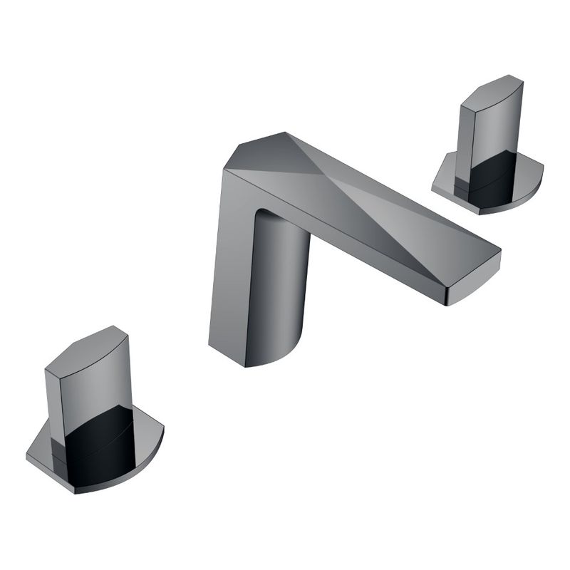 Смеситель для раковины BOHEME Venturo 150-SGM-ICE на 3отв. ручка ICE Shine Gun Metall