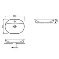 Раковина Wellsee Câlin 150201000 60×45 см (глянцевый белый) — 4