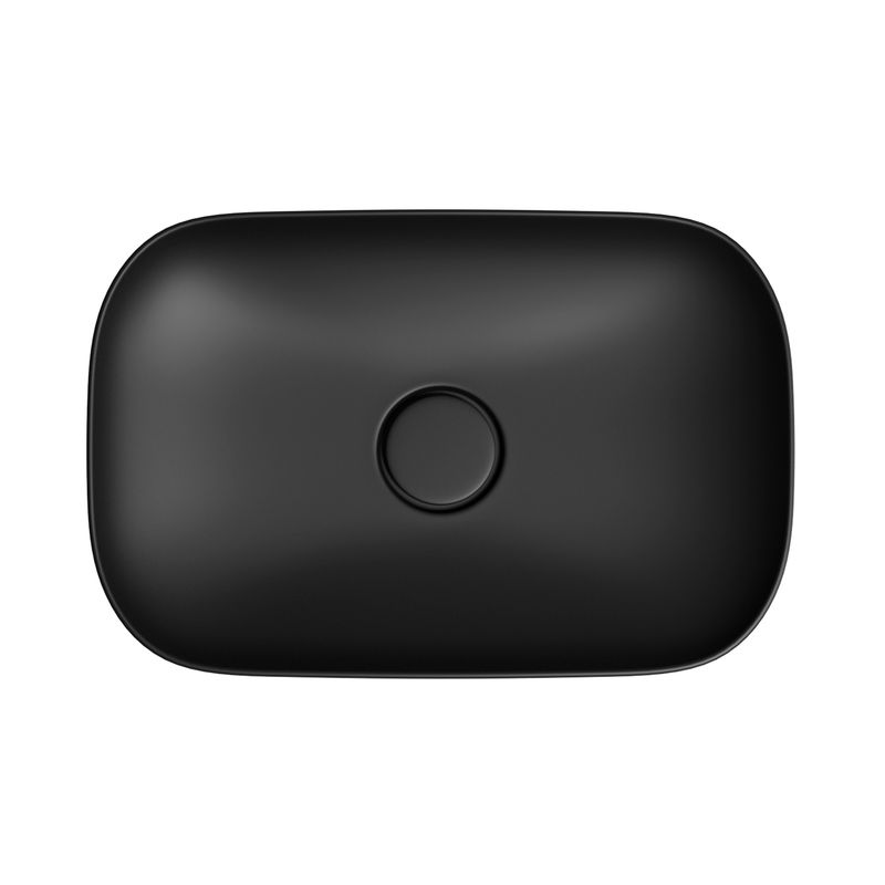 Раковина Wellsee Croquis 150302000 60×40 см керамическим клапаном (матовый черный)