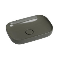 Раковина Wellsee Croquis 150304000 60×40 см керамическим клапаном (антрацит) — 2