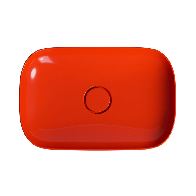 Раковина Wellsee Croquis 150309000 60×40 см керамическим клапаном (красный)