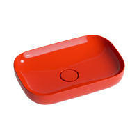 Раковина Wellsee Croquis 150309000 60×40 см керамическим клапаном (красный) — 2