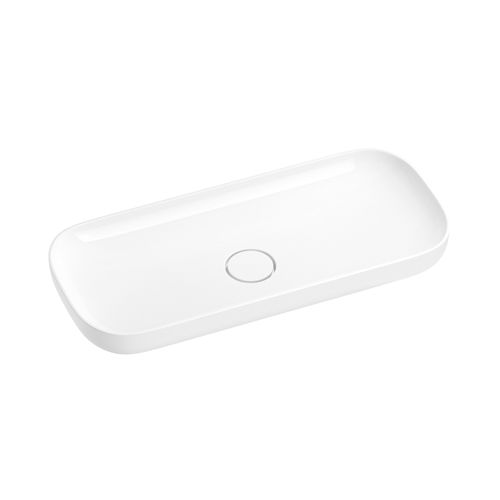 Раковина Wellsee Croquis 150310000 90×40 см керамическим клапаном (глянцевый белый)