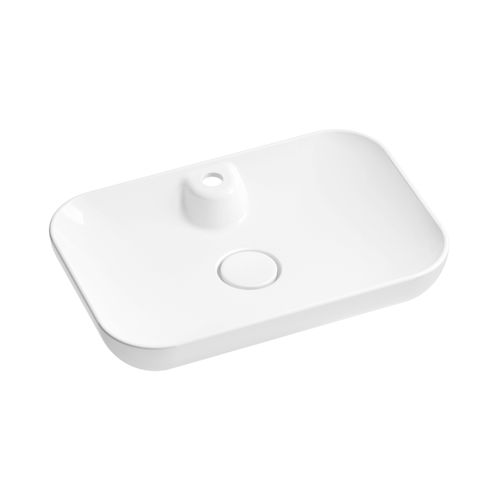 Раковина Wellsee Croquis 2.0 150401000 60×40 см керамическим клапаном (глянцевый белый)