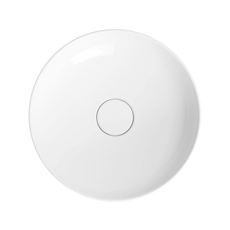 Раковина Wellsee Chalice Perfection 150601000 42×42 см керамическим клапаном (глянцевый белый)