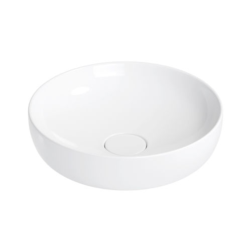 Раковина Wellsee Chalice Perfection 150601000 42×42 см керамическим клапаном (глянцевый белый)