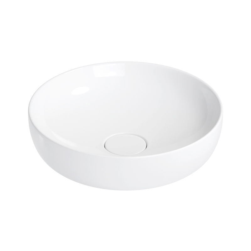 Раковина Wellsee Chalice Perfection 150601000 42×42 см керамическим клапаном (глянцевый белый)