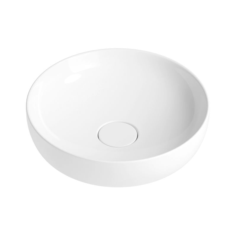 Раковина Wellsee Chalice Perfection 150601000 42×42 см керамическим клапаном (глянцевый белый)