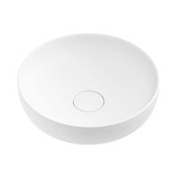 Раковина Wellsee Chalice Perfection 150603000 42×42 см керамическим клапаном (матовый белый) — 2